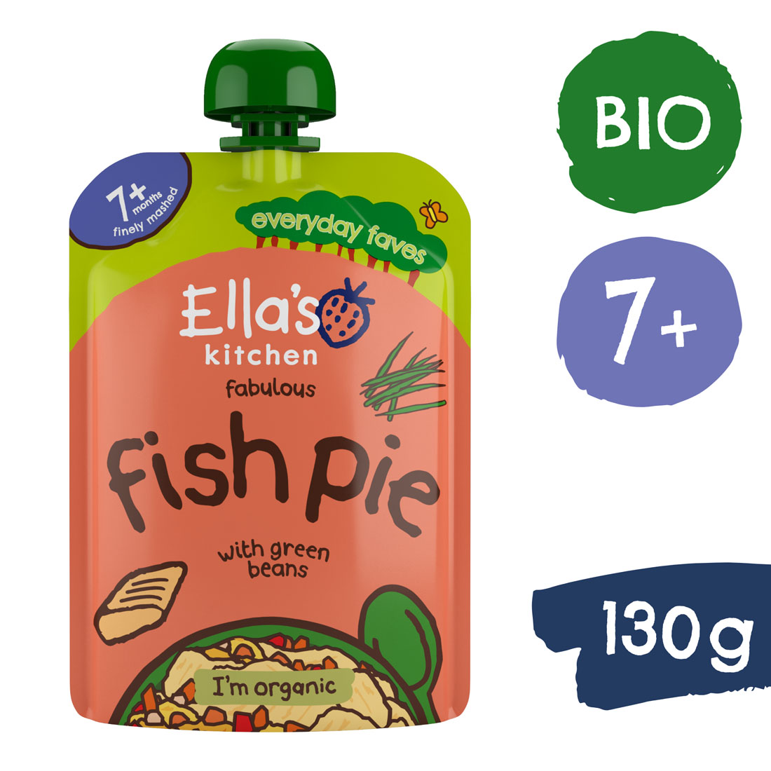 Ella's Kitchen BIO Losos se zeleninou (130 g)