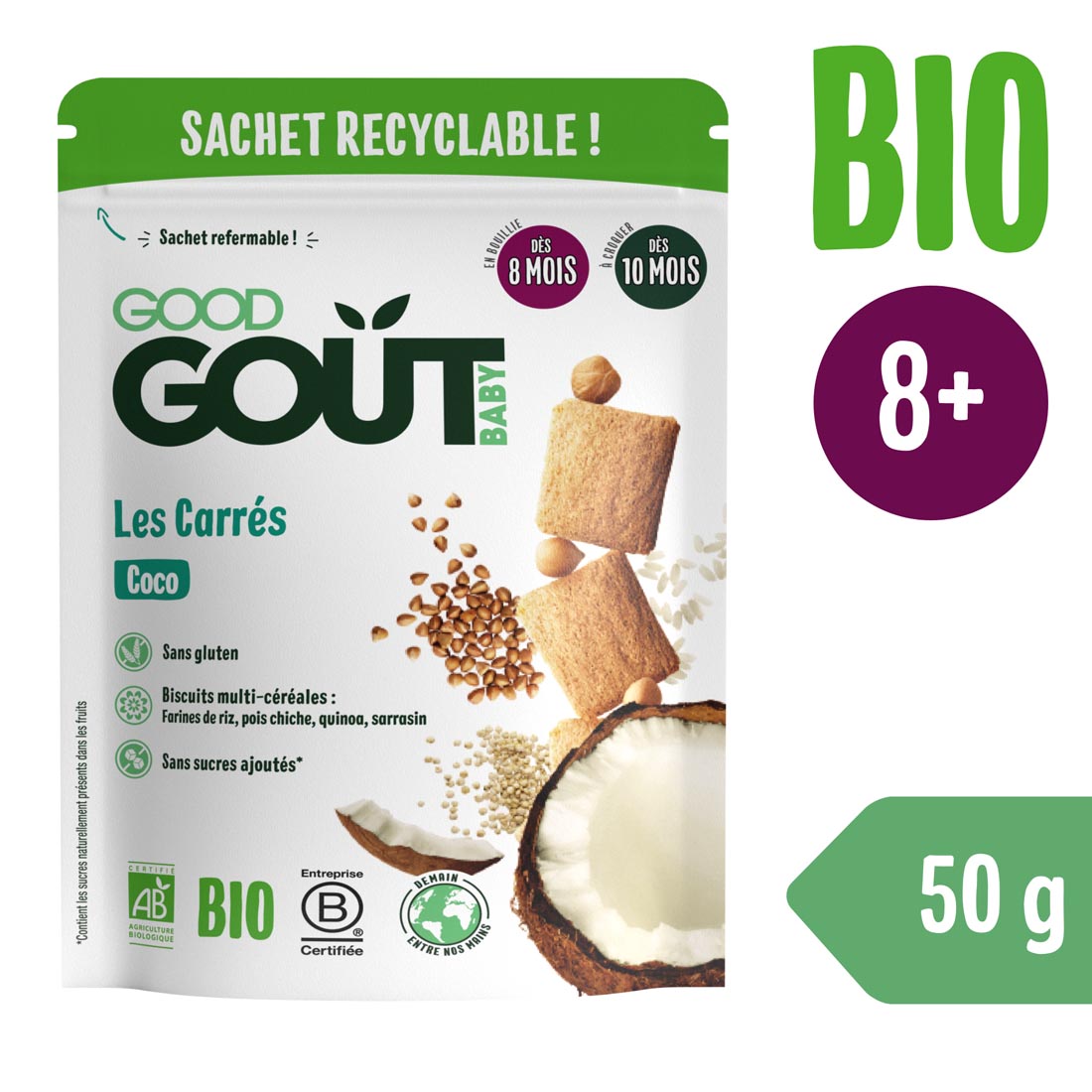 Good Gout BIO Kokosové polštářky (50 g)