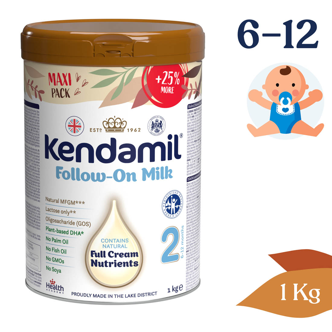 Kendamil 2 DHA+ XXL balení 1 kg