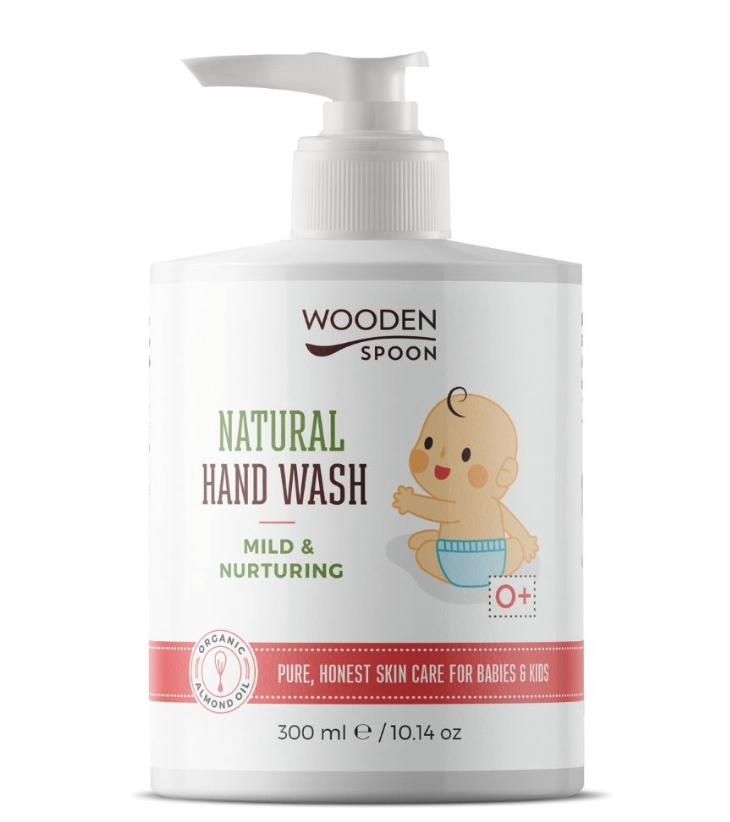 Wooden Spoon Přírodní tekuté dětské mýdlo s levandulovou vůní (300 ml)