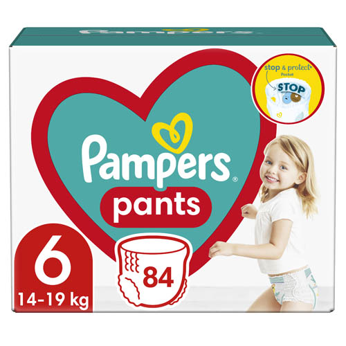 Pampers Pants Mega Box Plenkové kalhotky vel. 6 (84 ks)