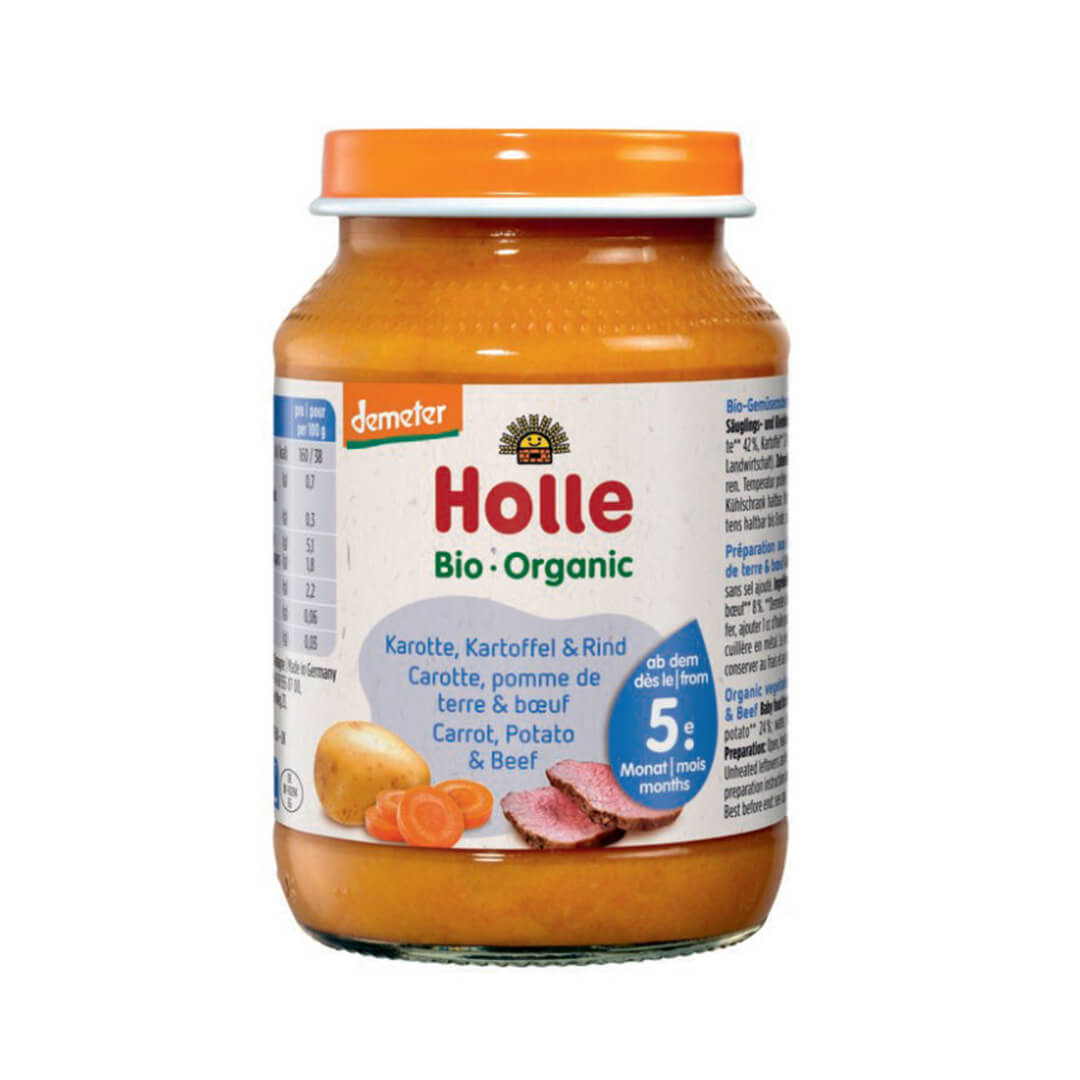 Levně Holle BIO Mrkev s bramborem a hovězím masem (190 g)