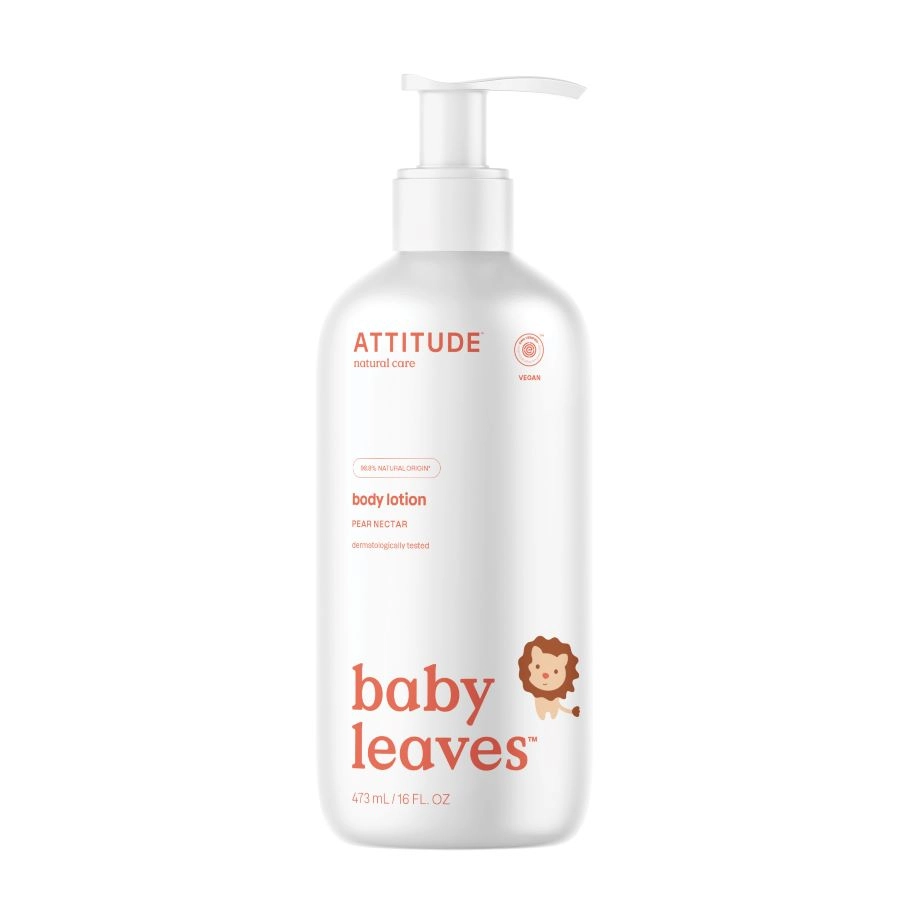 Dětské tělové mléko ATTITUDE Baby leaves s vůní hruškové šťávy 473 ml