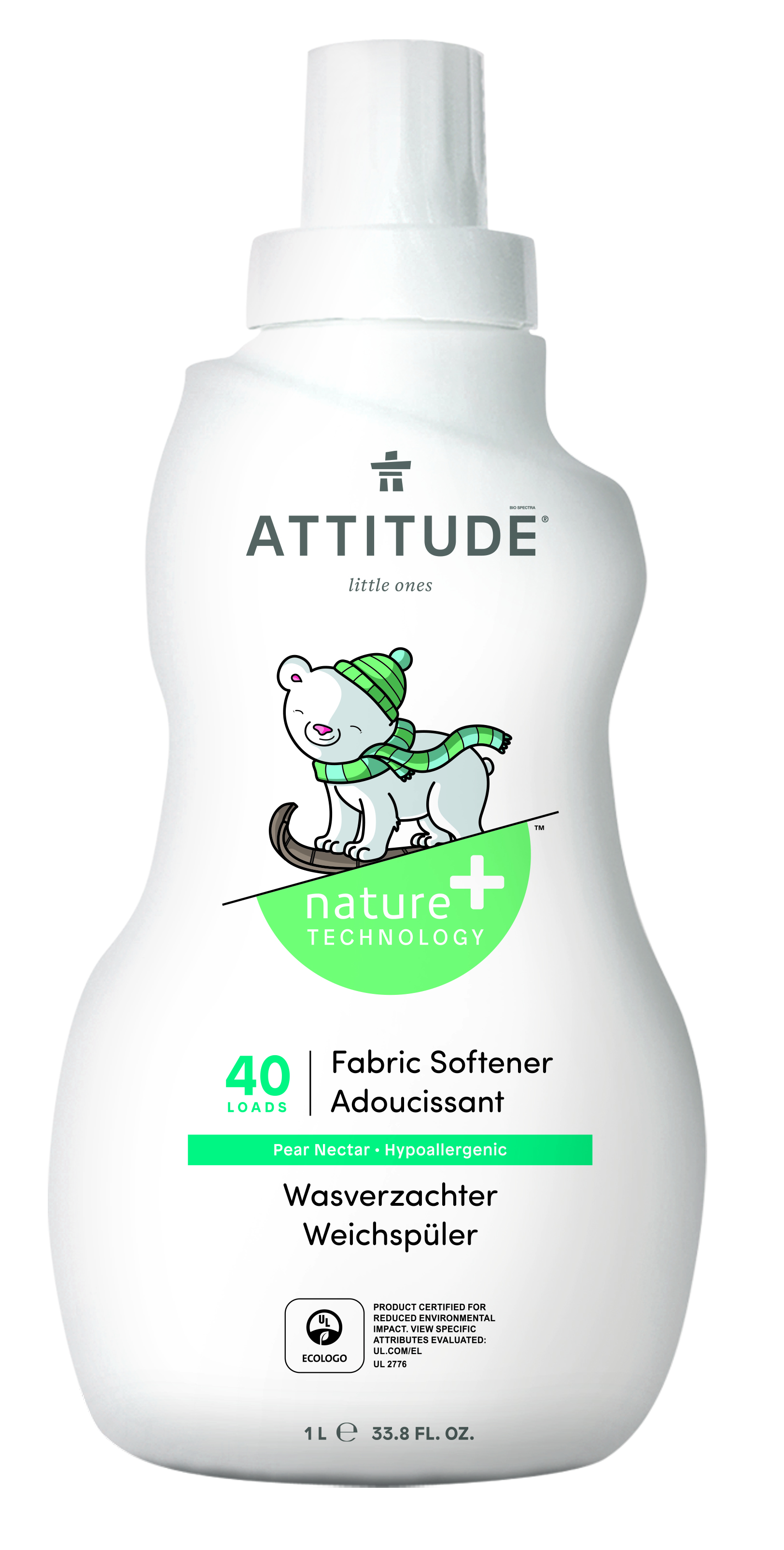 Attitude Aviváž s vůní hruškové šťávy (1 l; 40 dávek)