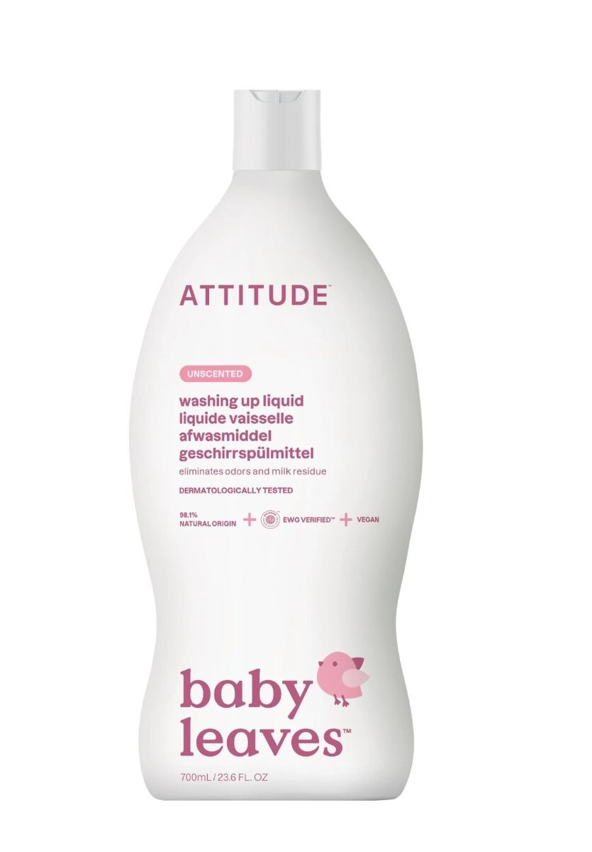 Prostředek na mytí nádobí pro děti ATTITUDE bez vůně 700 ml