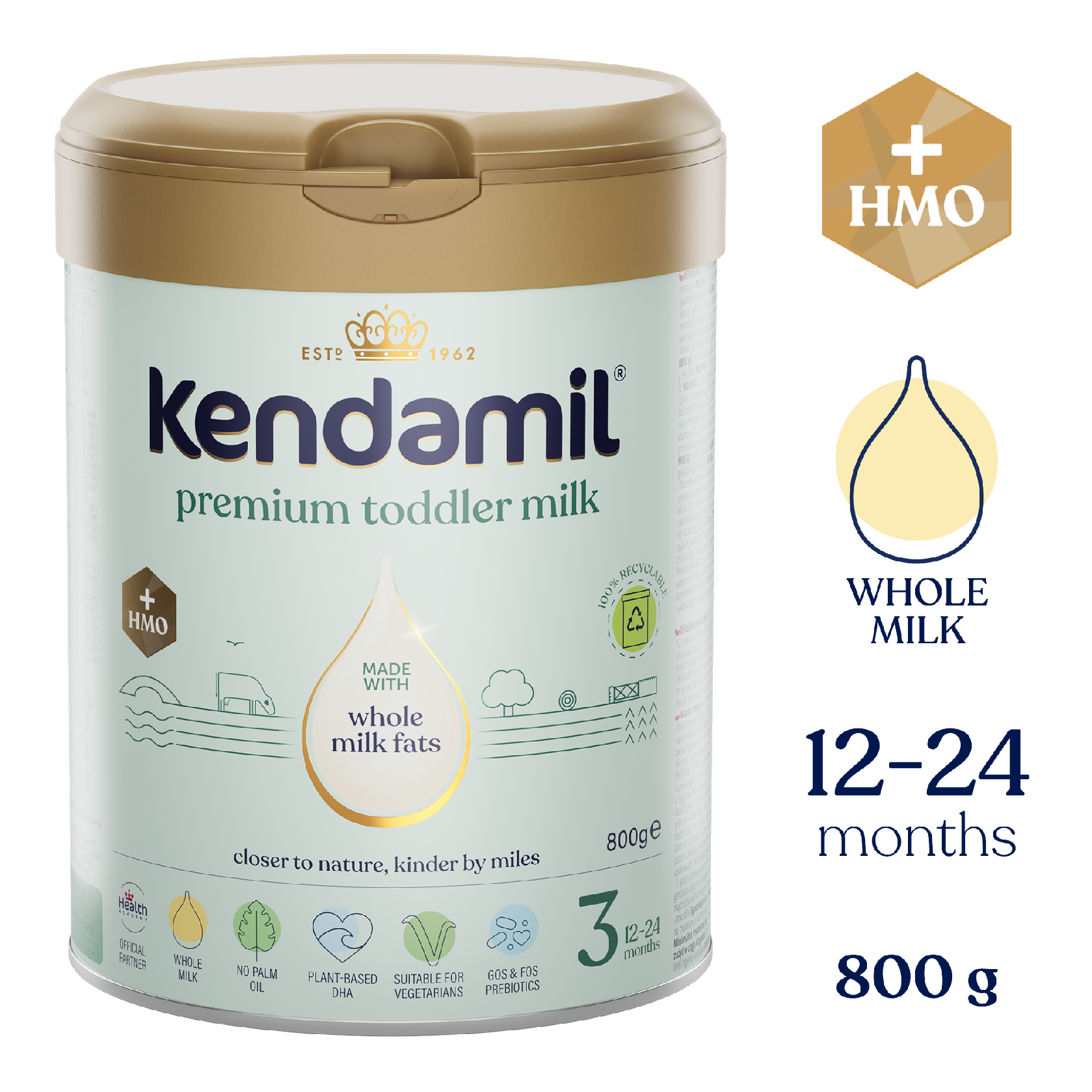 Levně Kendamil Premium 3 HMO+ (800 g)