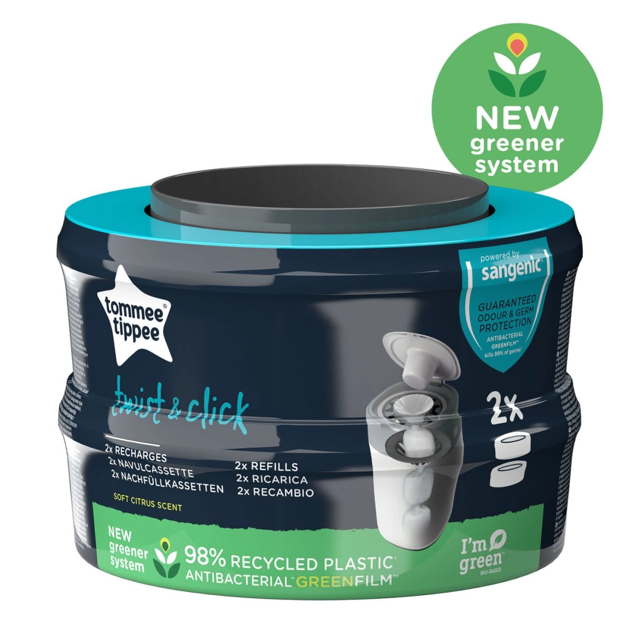 Tommee Tippee Twist & Click Náhradní Kazety, 2 ks