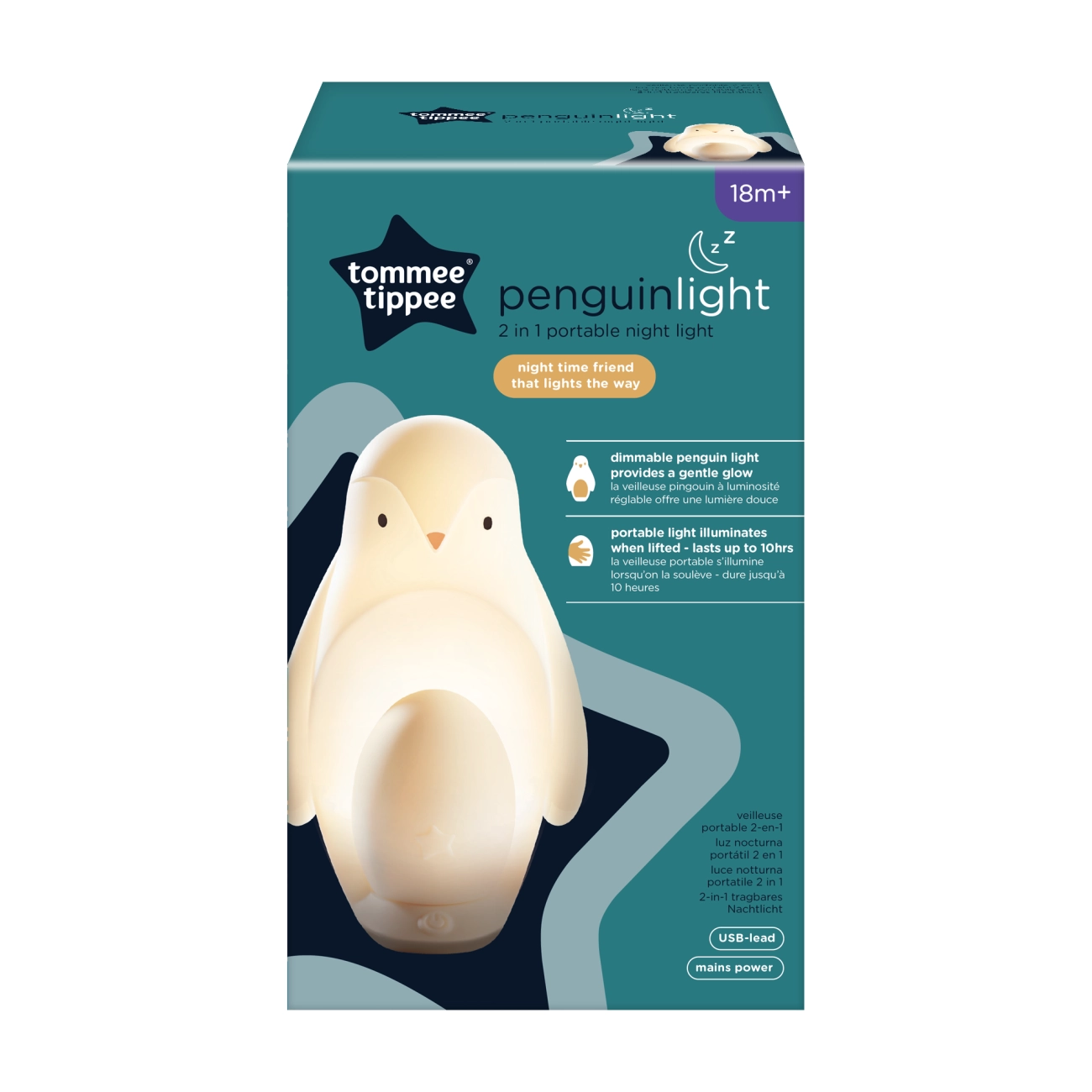 Tommee Tippee Přenosné Noční Světlo 2v1, Tučňák
