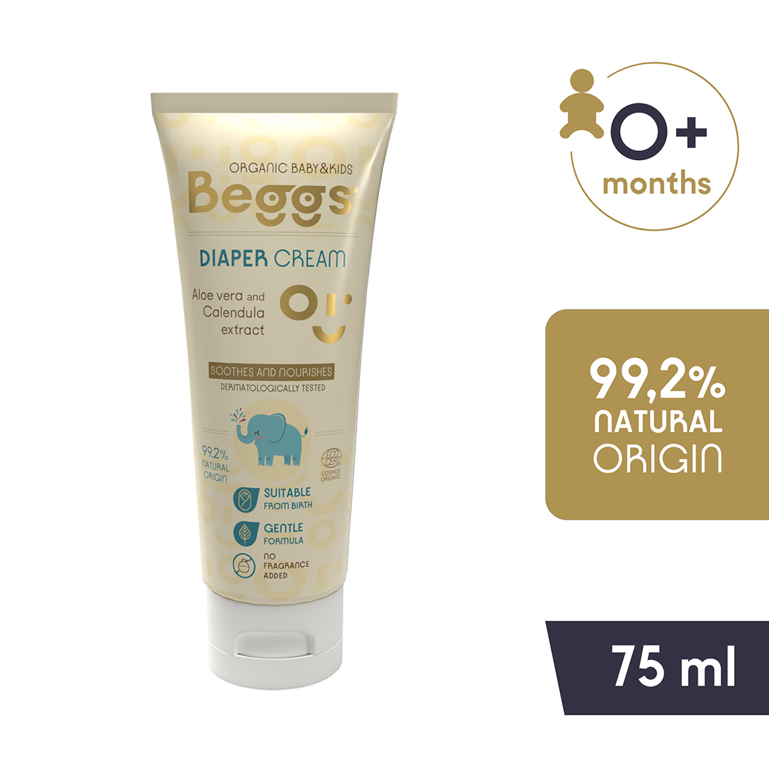 Beggs Krém na zadeček (75 ml)*