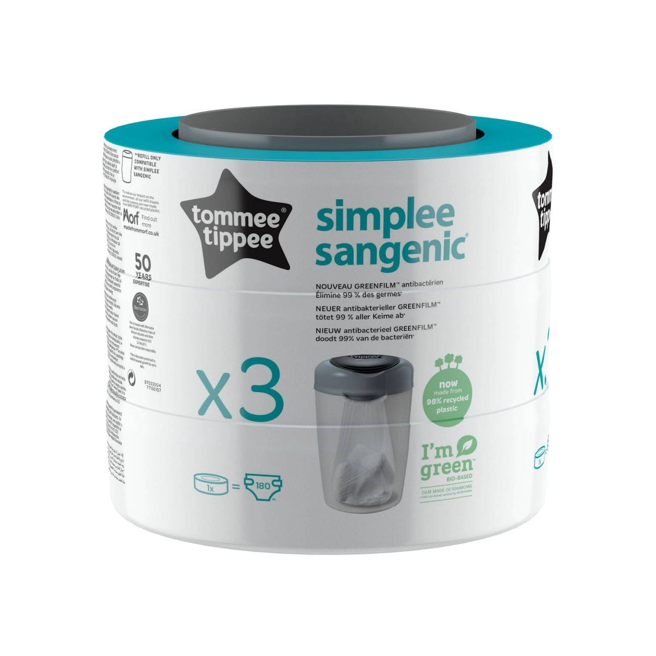 Tommee Tippee Simplee Náhradní Kazety, 3 ks
