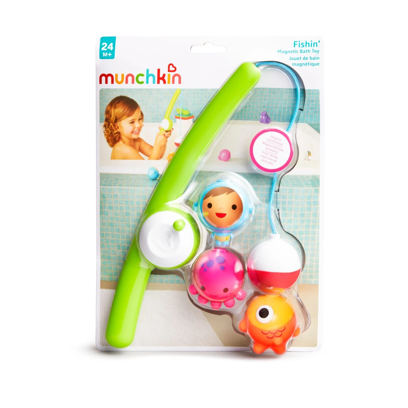 Munchkin Hračka Rybářský prut do koupele 24m+