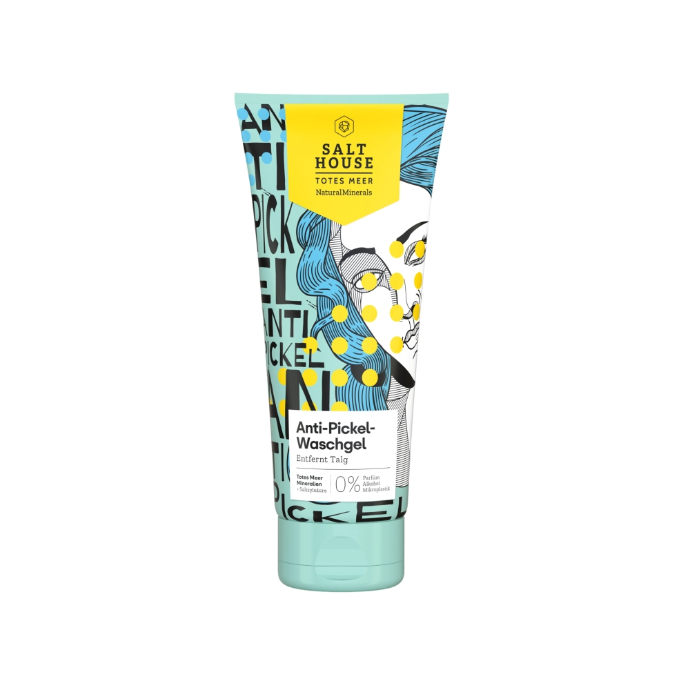 Salt House Natural Minerals Odličovací gel s mořskou solí proti akné, 250 ml