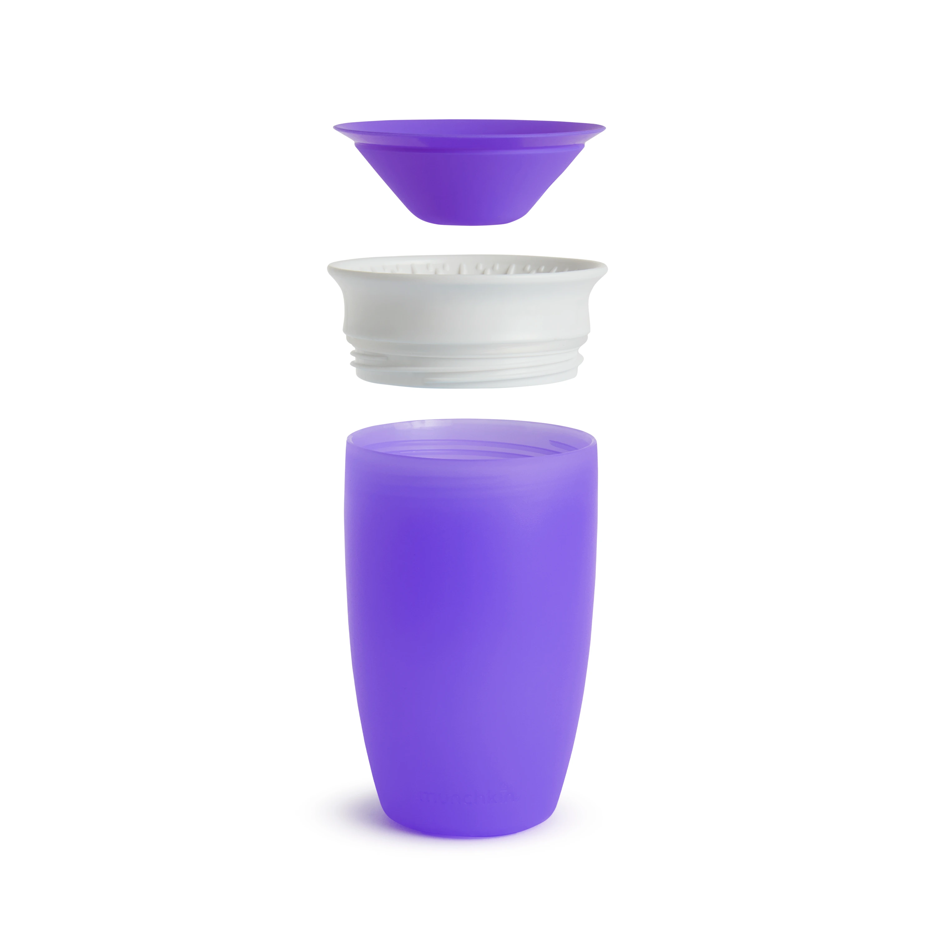 Levně Munchkin Miracle 360° netekoucí hrneček fialový, 12m+ (296 ml)