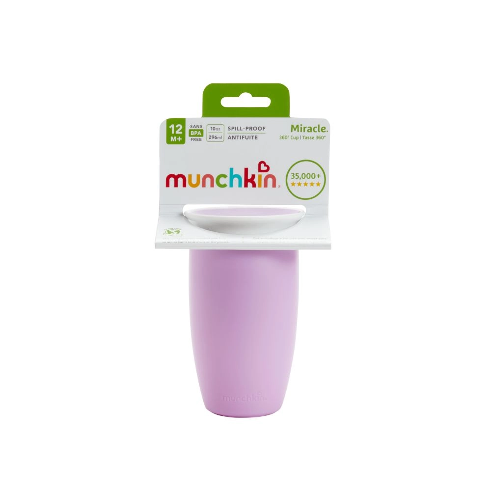 Munchkin Miracle 360° netekoucí hrneček fialový, 12m+ (296 ml)