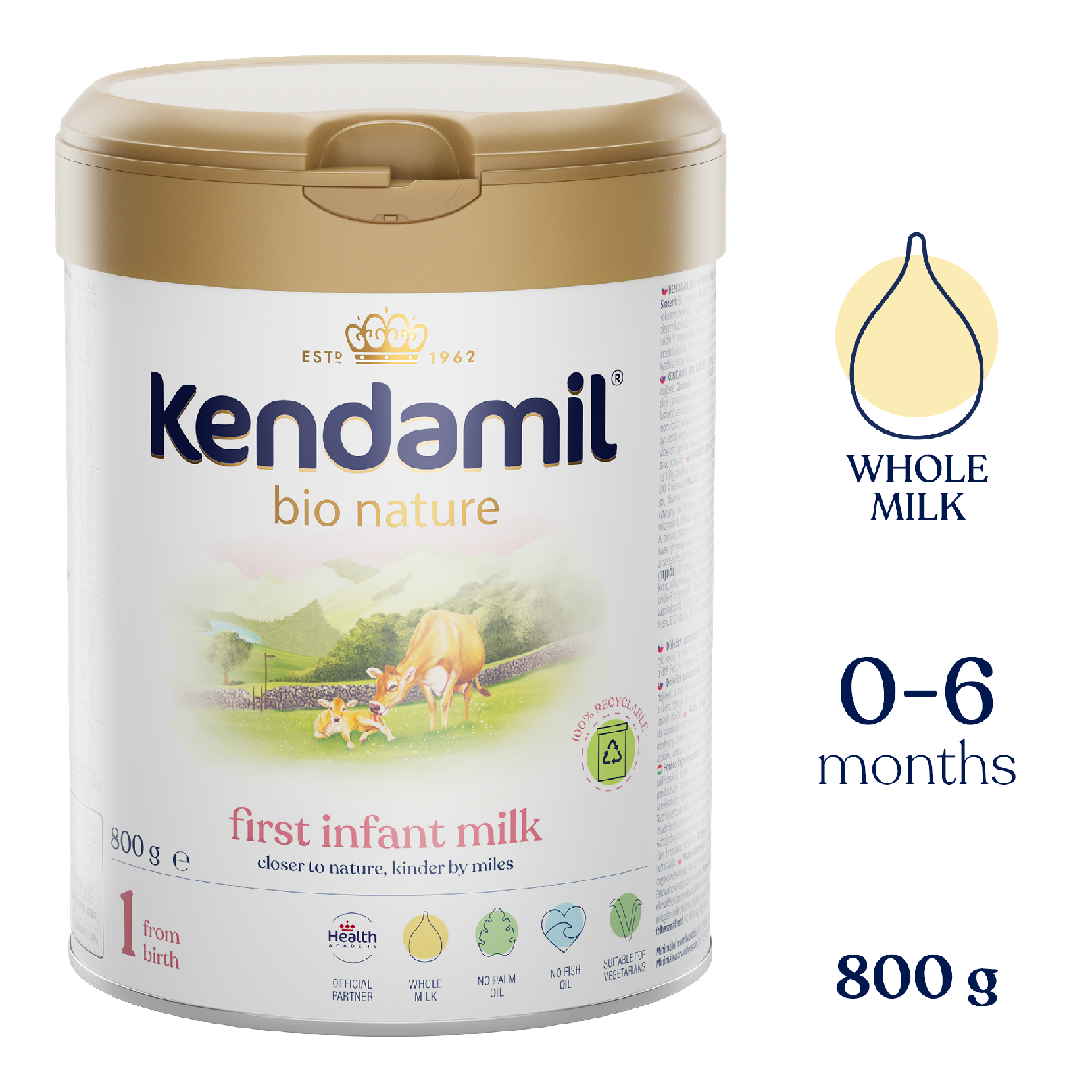 Levně Kendamil BIO Nature 1 (800 g)
