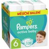 Pampers Active Baby Měsíční balení dětských plenek vel. 6 (128 ks)