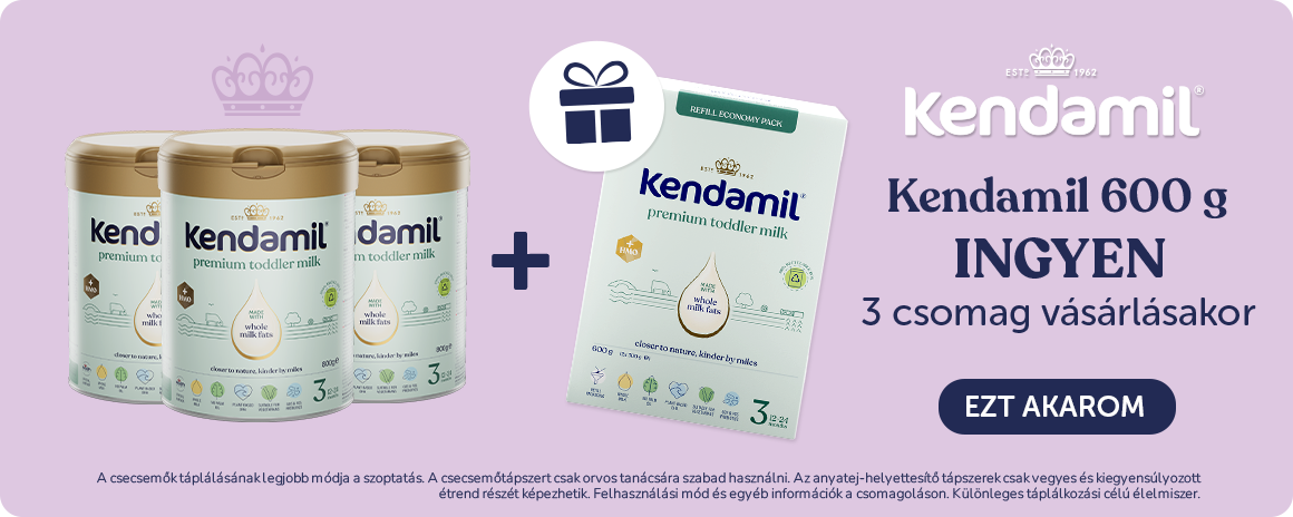 600 g Kendamil INGYEN 3 csomag vásárlásakor