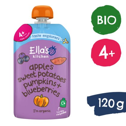 Ella's Kitchen BIO Édesburgonya, sütőtök és alma (120 g)