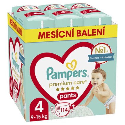 Pampers Premium Care Bugyi pelenka havi csomag 4 mér. (114 db)