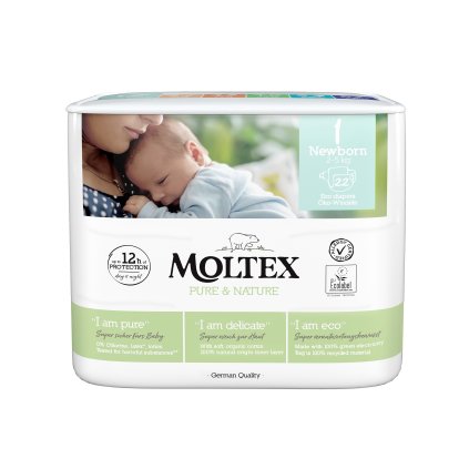 Moltex Pure & Nature Newborn 2–5 kg (22 db), öko pelenka