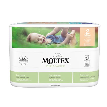 Moltex Pure & Nature Mini 3–6 kg (38 db), öko pelenka