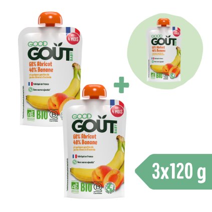 2+1 INGYEN: Good Gout BIO Sárgabarack banánnal (120 g)