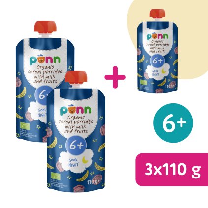 2+1 INGYEN: SALVEST Põnn BIO Tejkása jó éjszakára gyümölccsel (110 g)