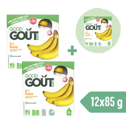 2+1 INGYEN: Good Gout BIO Banan (4x85 g)