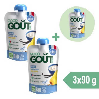 2+1 INGYEN: Good Gout BIO Vanília desszert körtével (90 g)