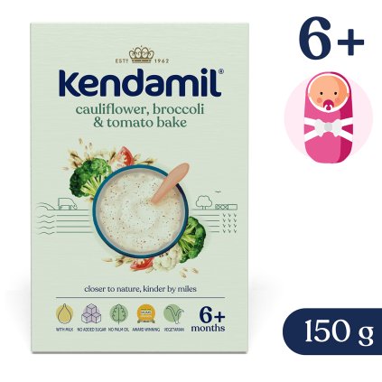 Kendamil Tejpép brokkolival, karfiollal és paradicsommal (150 g)