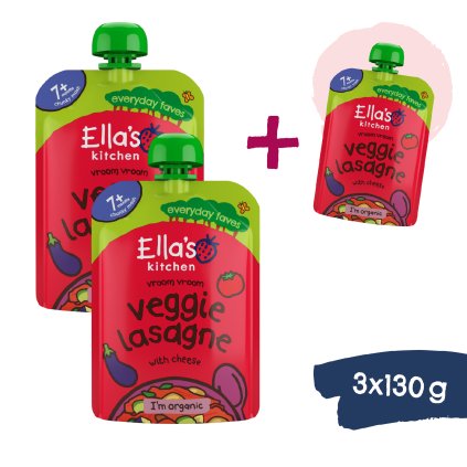 2+1 INGYEN: Ella's Kitchen BIO Zöldséges lasagne sajttal (130 g)