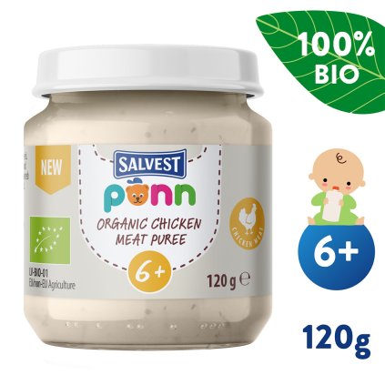 SALVEST Põnn BIO Csirkepüré (120 g), exp. 23.2.2026