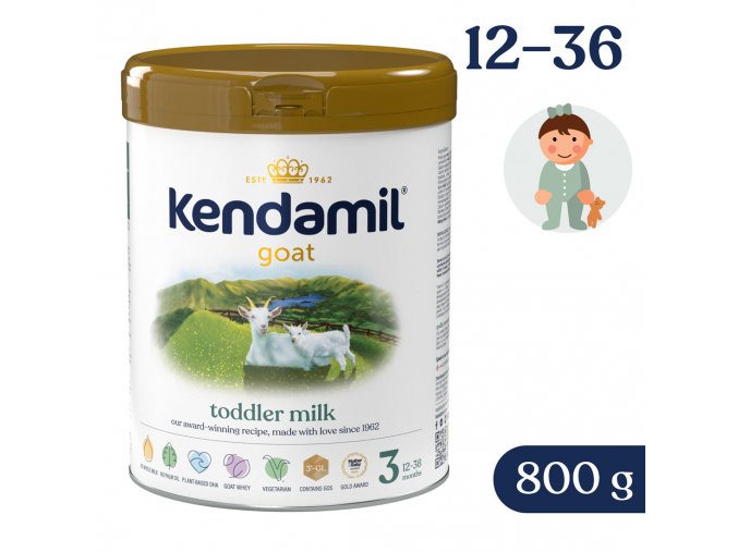 Kendamil 3 kecsketej alapú tápszer (800 g)