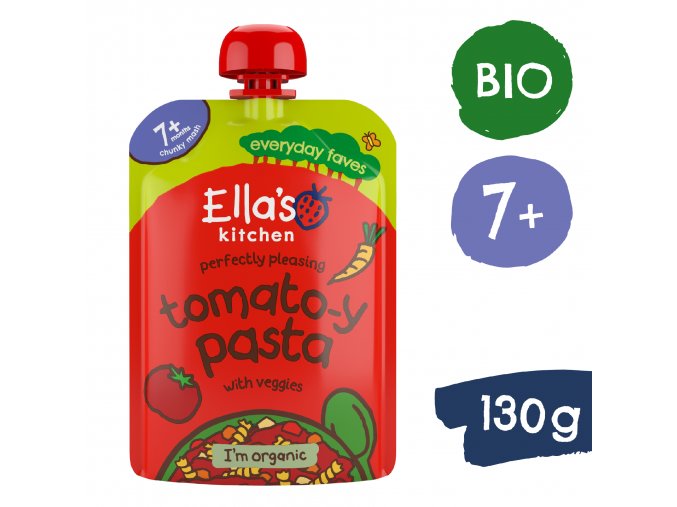 Ella's Kitchen BIO Paradicsomos tészta zöldségekkel (130 g)