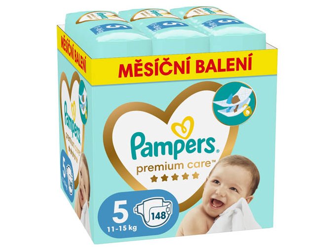 Pampers Premium Care Havi pelenkacsomag 5 mér. (148 db)