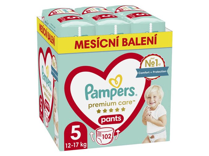 Pampers Premium Care Bugyi pelenka havi csomag 5 mér. (102 db)