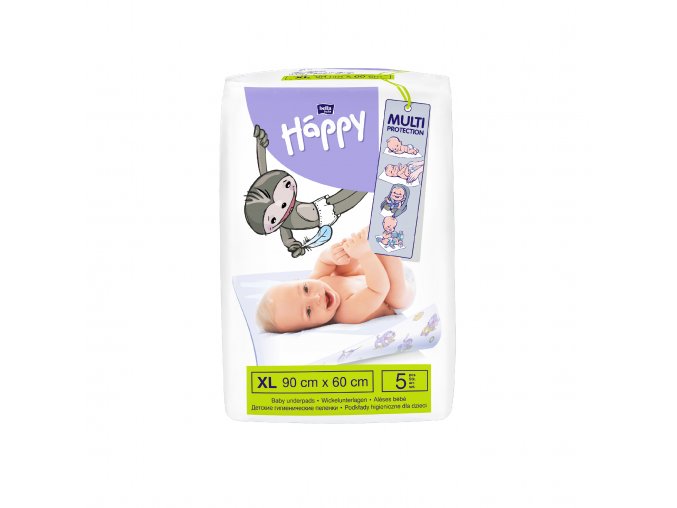Bella Happy Gyerek egészségügyi pelenkázó alátét 90 × 60 cm (5 db)
