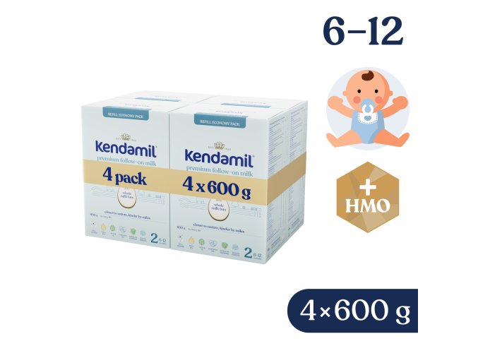 4x Kendamil Premium 2 HMO+ (600 g)