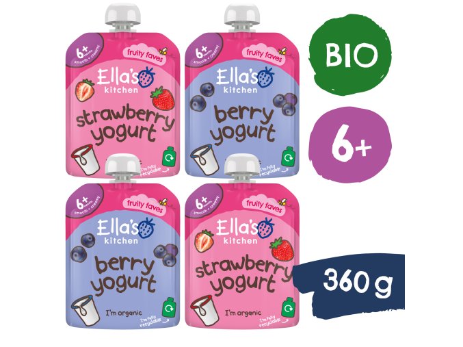 Ella’s Kitchen BIO Joghurt 4 csomag (360 g)