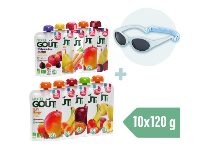 Good Gout BIO Kapszulás 10 csomag + Dodie napszemüveg (0 - 18 hónap), kék
