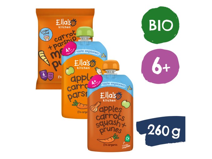 Ella’s Kitchen BIO Sárgarépa csomag (260 g)
