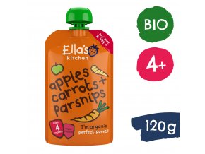 Ella's Kitchen BIO Sárgarépa, alma és paszternák (120 g)