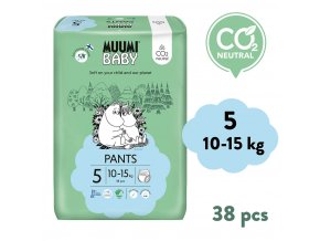 Muumi Baby Pants 5 Maxi+ 10-15 kg (38 db), bugyi öko pelenka