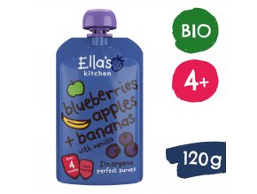 Ella's Kitchen BIO Alma, áfonya és banán  (120 g)