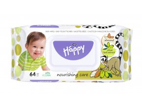 Bella Happy Baby tisztító törlőkendő mandulával és olajbogyóval (64 db)