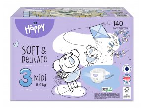 Bella Baby Happy Gyerek pelenka Midi Toy Box mér. 3 (140 db)