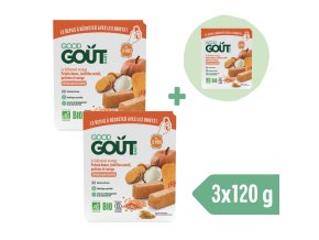 2+1 INGYEN: Good Gout BIO BLW Vörös lencse és sütőtök rudacskák (120 g)