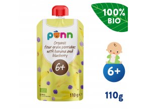 UNI Salvest Ponn BIO Banan s boruvkou a obilnymi vlockami 110g 4740073071137