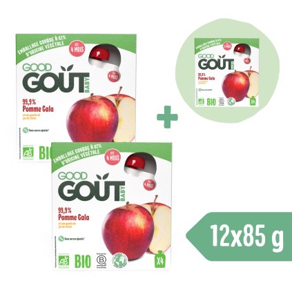 2+1 GRATIS: Good Gout BIO Jabłko (4x85 g)