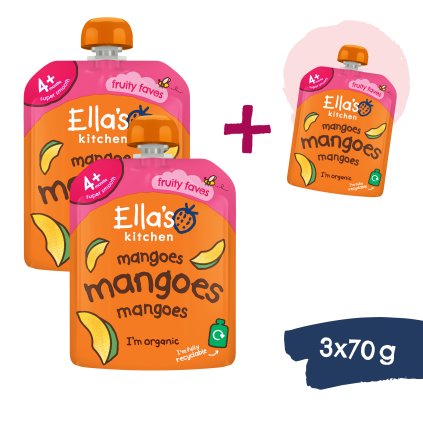 2+1 GRATIS: Ella's Kitchen BIO Mango przekąska (70 g)